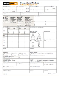 sheet log accident health safety and WorkSafeBC