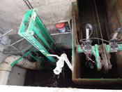 liquid manure pump chamber