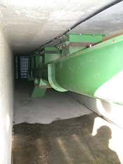 conveyor in a tunnel