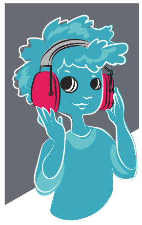 Hearing protection illustration