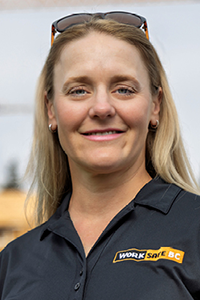 Close up photo of Theresa O’Hara, Occupational safety officer, with the Provincial Crane Inspection Team at WorkSafeBC.