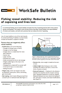 Fishing vessel stability: Reducing the risk of capsizing and lives lost
