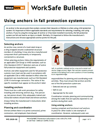 Using anchors in fall protection systems