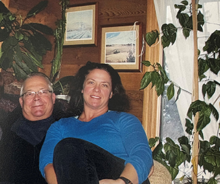 Vocational rehabilitation consultant Barb Heine with her dad, John Boxall