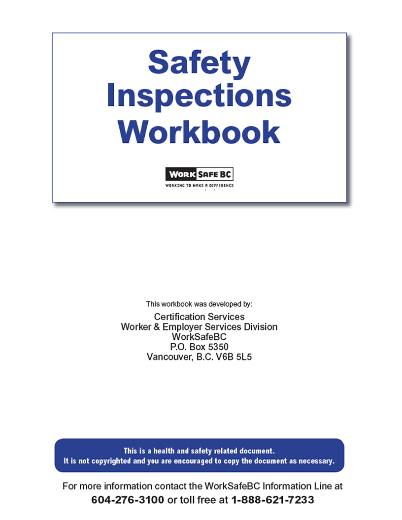 Workplace inspections - WorkSafeBC