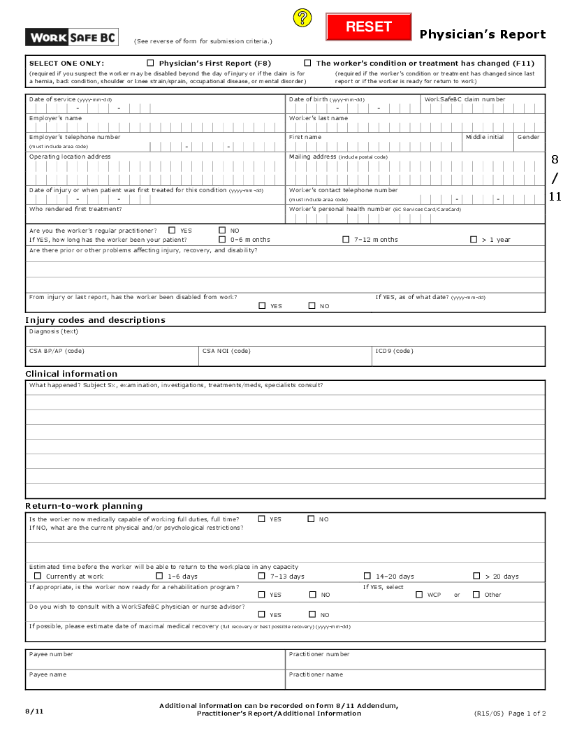 Physicians WorkSafeBC