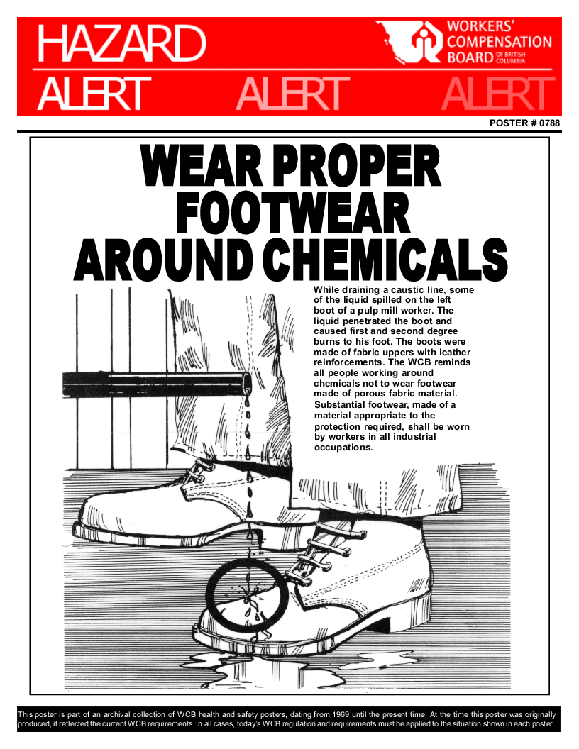 Safety footwear WorkSafeBC