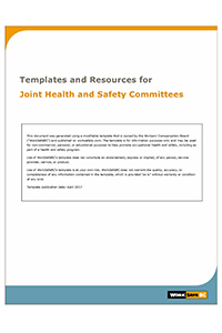 Joint Health Safety Committees Worksafebc